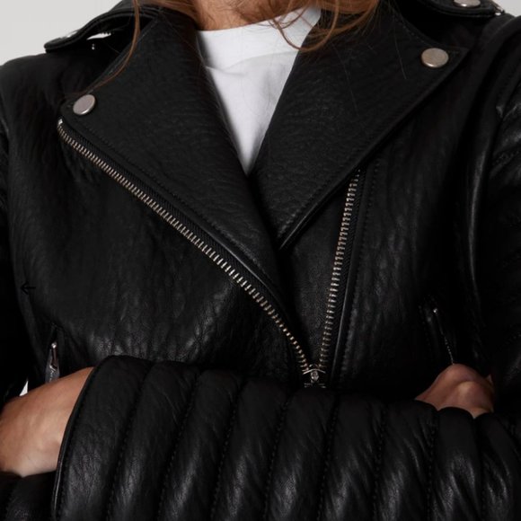 The COOLEST Leather Moto Jacket by The Arrivals - Picture 8 of 13
